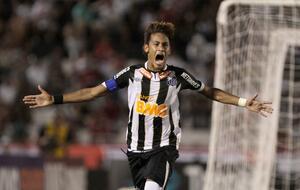 Neymar in his first spell at Santos