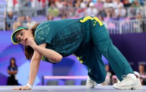 Raygun breakdancing at the Olympics