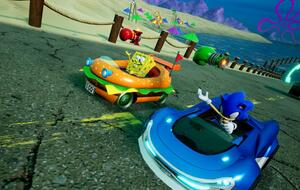 Spongebob in Sonic Racing: Crossworlds