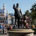 Walt Disney and Mickey Mouse statue at Magic Kingd