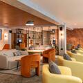 Brits seek the calm of an airport lounge