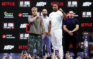 Jake Paul and Anthony Joshua