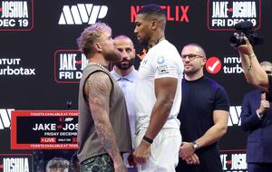 Jake Paul and Anthony Joshua face off