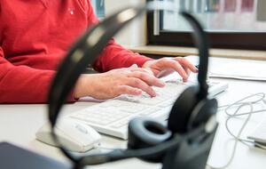 Person at computer