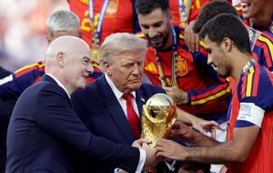 Gianni Infantino and Donald Trump