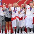 The Lionesses celebrate